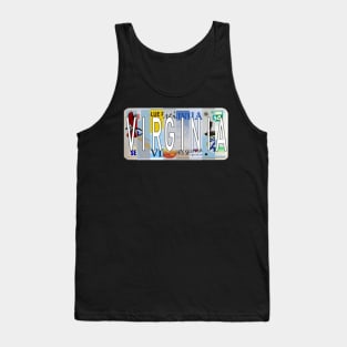 Virginia License Plates Tank Top